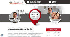 Desktop Screenshot of greenvillechiropracticcare.com