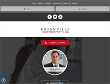 Tablet Screenshot of greenvillechiropracticcare.com